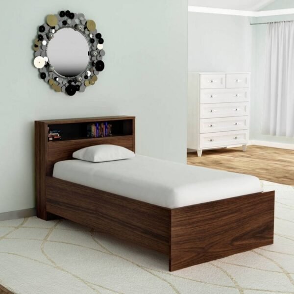 single solid wood bed