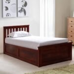 solid wood single bed
